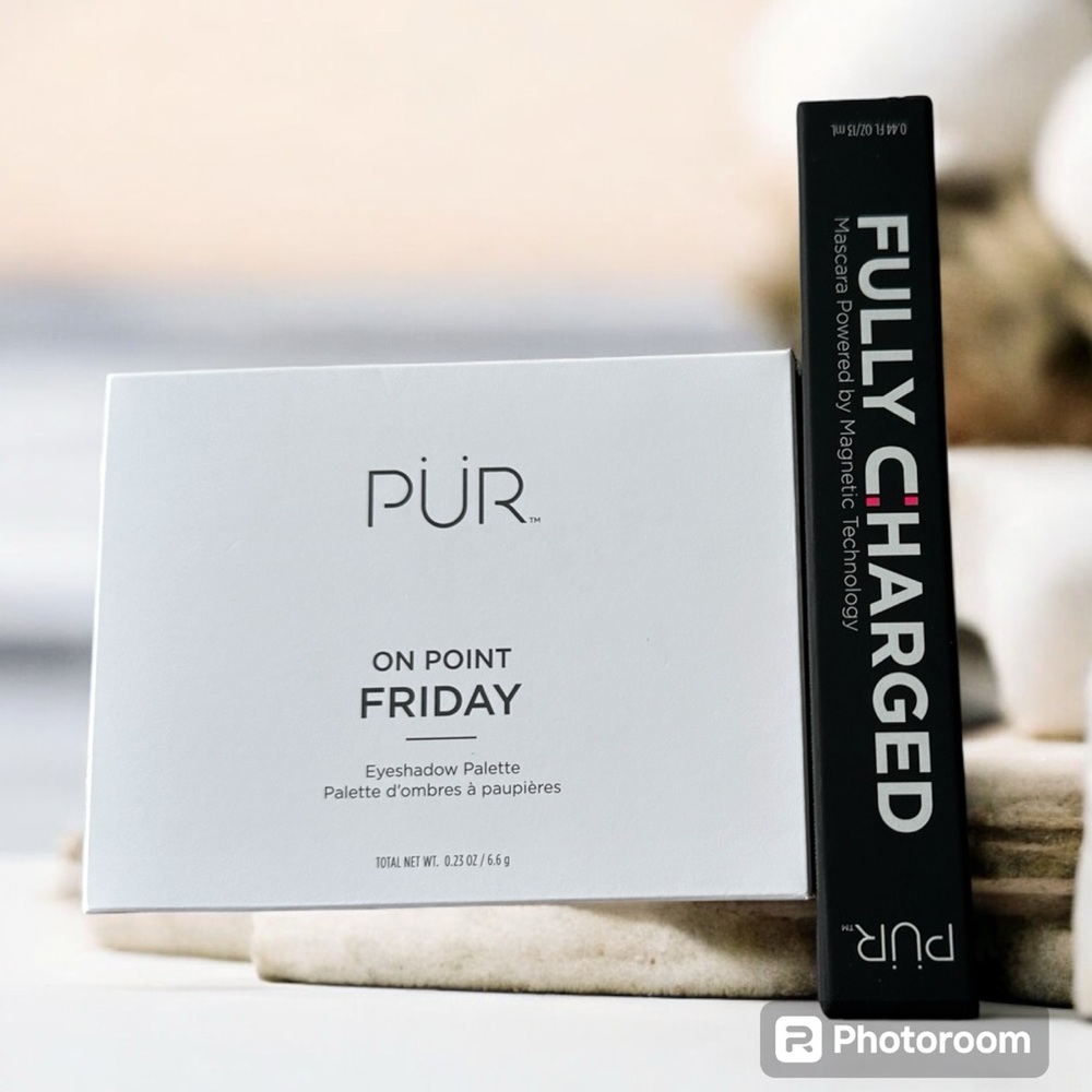 NEW PUR Makeup DUO BUNDLE! Eye Palette ON POINT FRIDAY & FULLY CHARGED Mascara